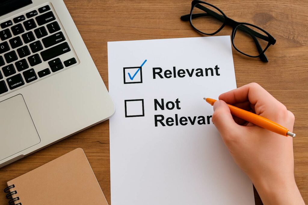 Что такое релевантность — простыми словами на примерах