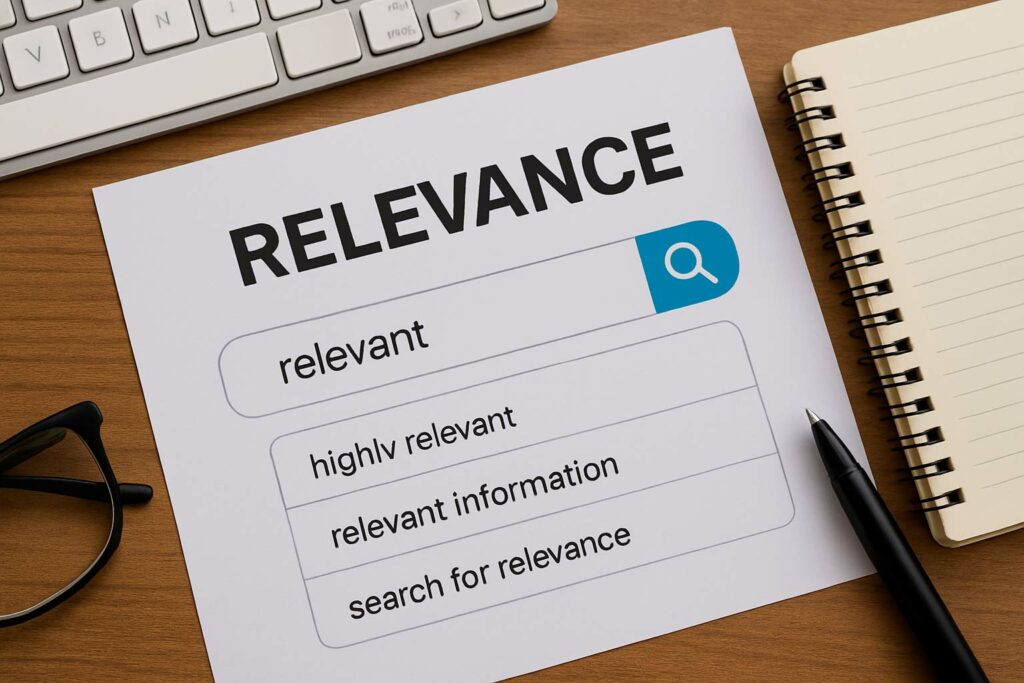 Что значит релевантность — простыми словами на примерах