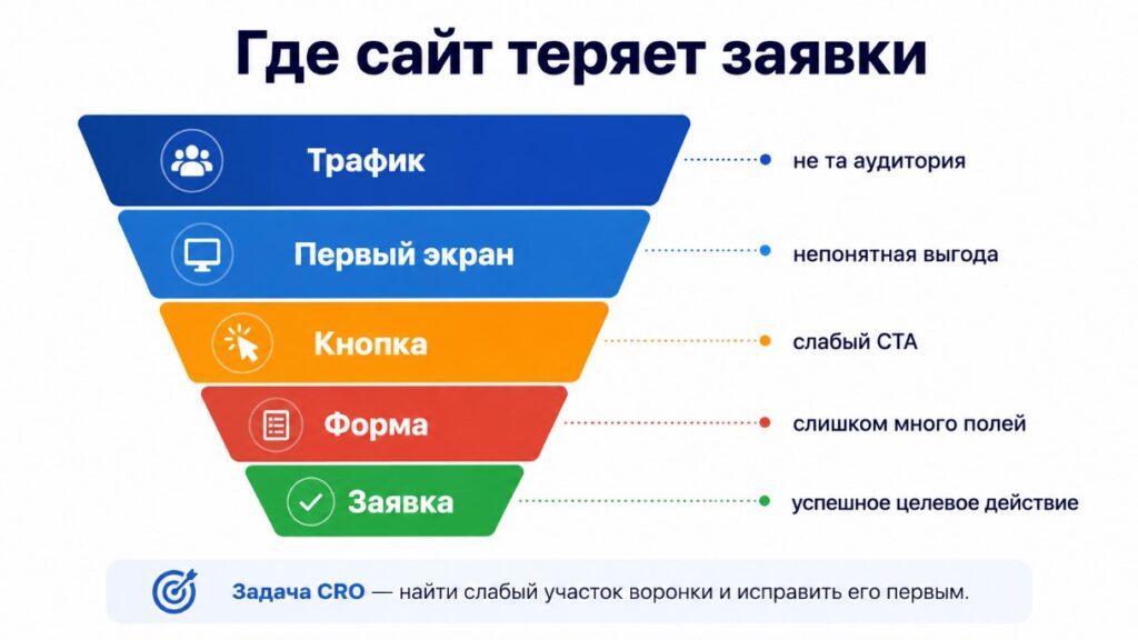 Как повысить конверсию сайта: пошаговая диагностика и рабочие способы